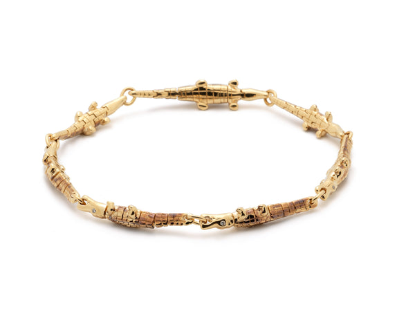 Baby Alligator Hinge Bracelet