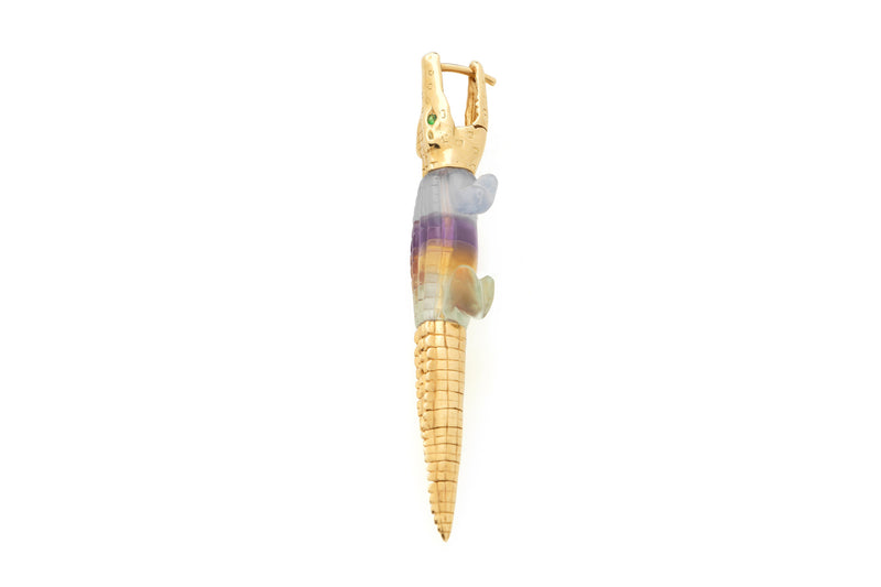 Summer Sunset Alligator Bite Earring