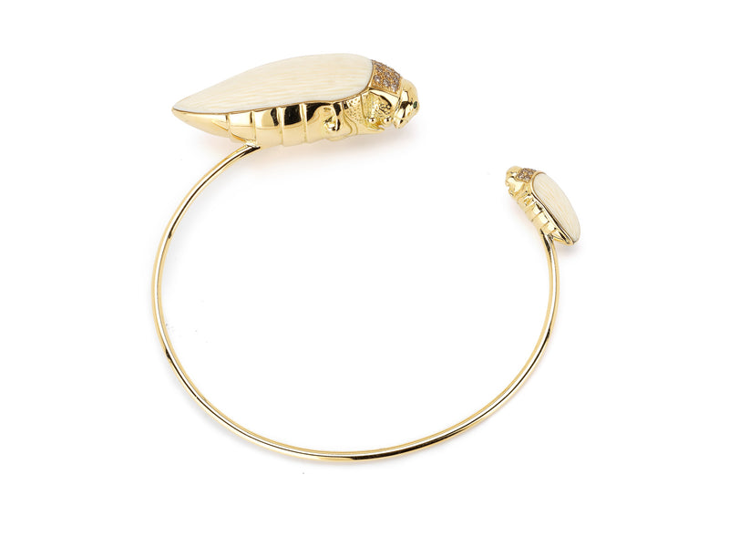 Scarab and Mammoth Bangle