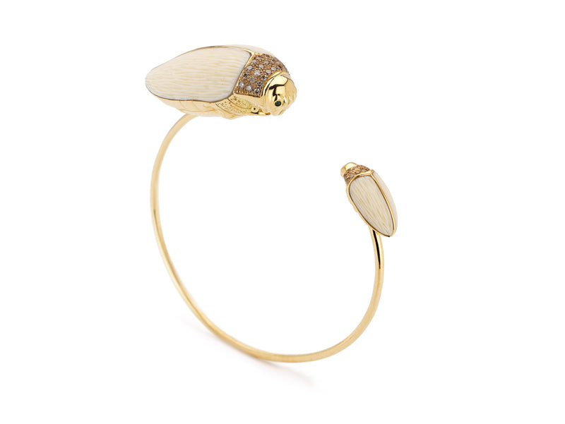 Scarab and Mammoth Bangle