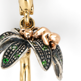 Monkey Tsavorite Palm Charm 18K