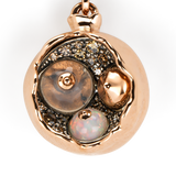 Pomegranate Diamond Charm 18K