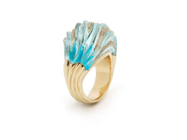 Billowing Wave Ring
