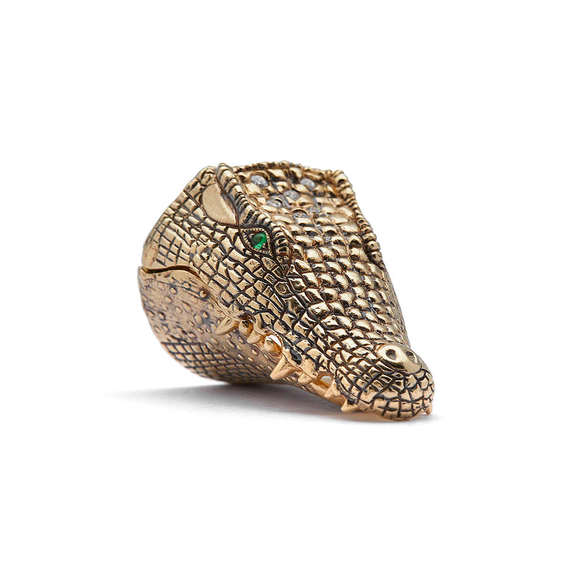 Alligator Head Ring