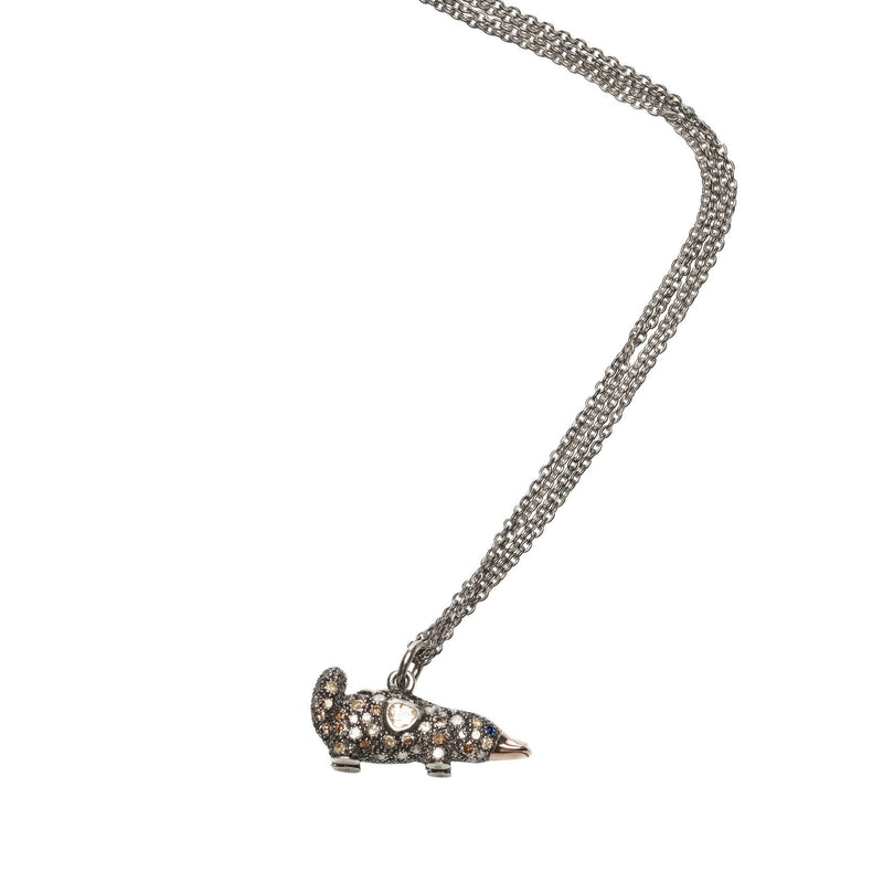 Bibi van der Velden Gold Platypus Necklace - Main Image
