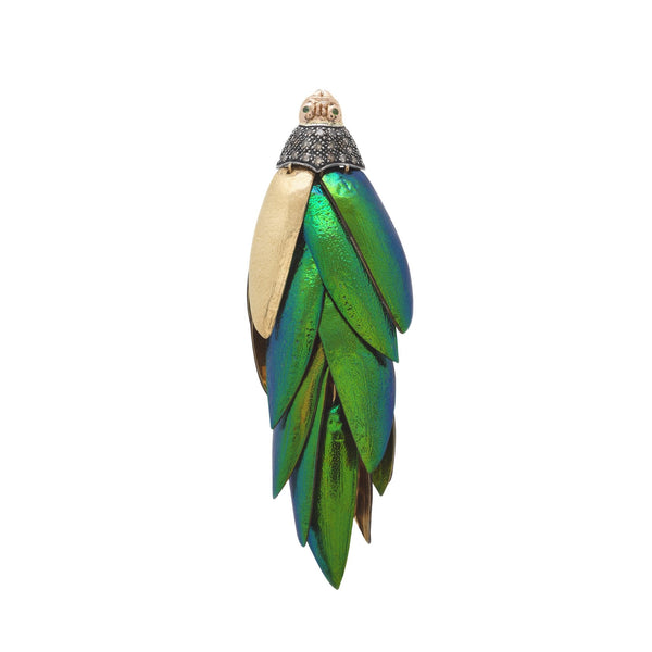 Scarab Bunch Earring Golden Wings Earrings Bibi van der Velden