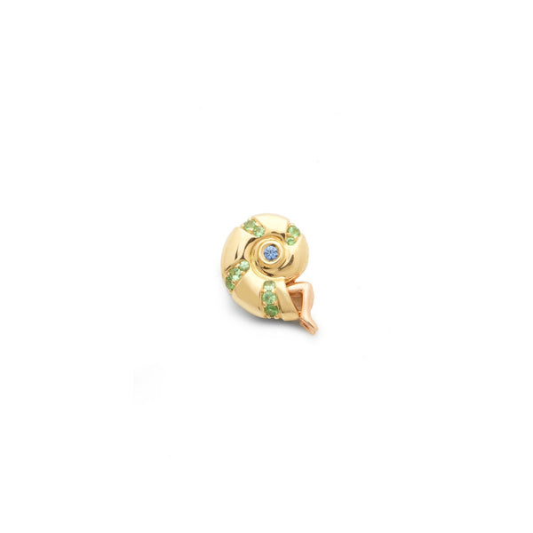 Small Poseidon's Getaway Stud Tsavorite Earrings Bibi van der Velden