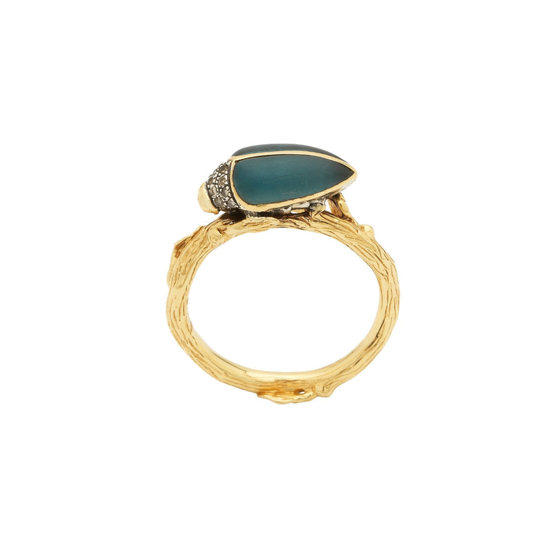 Scarab Ring Topaz Rings Bibi van der Velden
