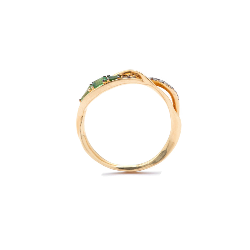 Wisp Stackable Ring with Tsavorites
