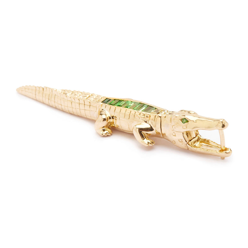 Tsavorite Alligator Bite Earring Bibi van der Velden | Fine Jewellery