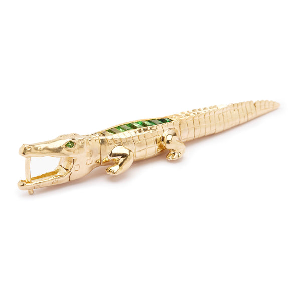 Tsavorite Alligator Bite Earring Bibi van der Velden | Fine Jewellery