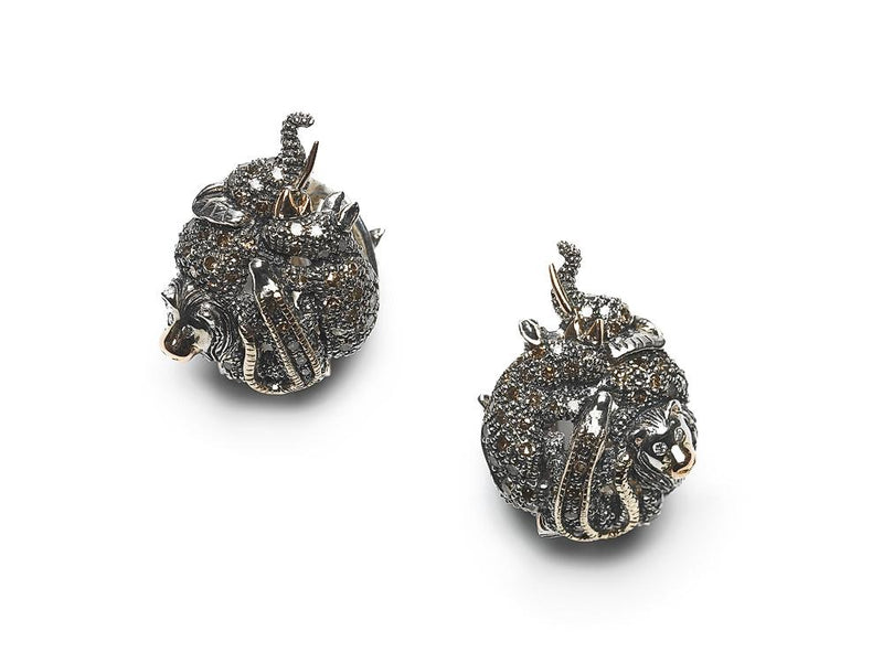 Animal Earrings Baroque Pearls Earrings Bibi van der Velden