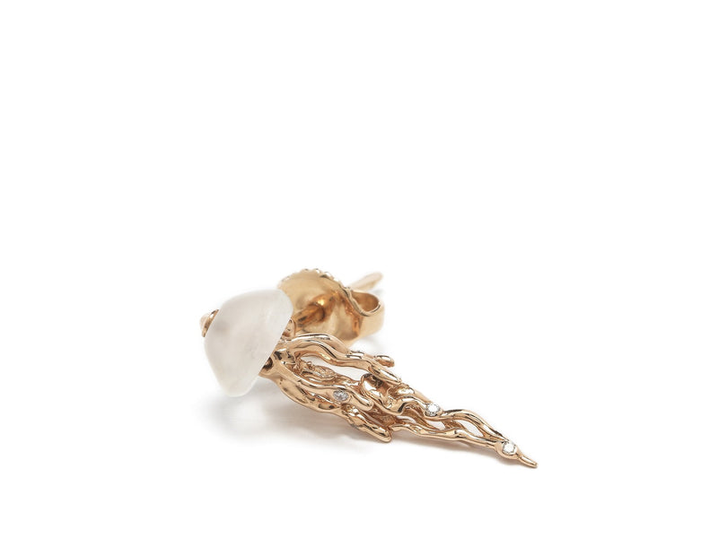 Jellyfish Stud Earring Rose Gold Earrings Bibi van der Velden