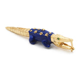 Lapis Star Alligator Bite Earring