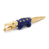 Lapis Star Alligator Bite Earring