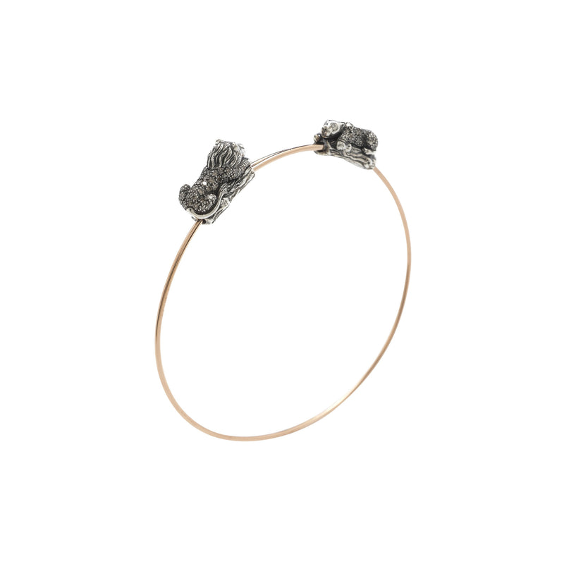 Animal Lion and Lioness Bangle Bracelets Bibi van der Velden