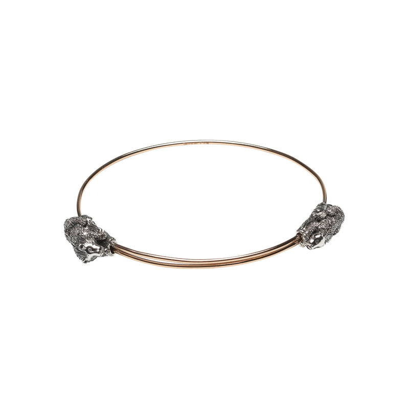 Animal Lion and Lioness Bangle Bracelets Bibi van der Velden