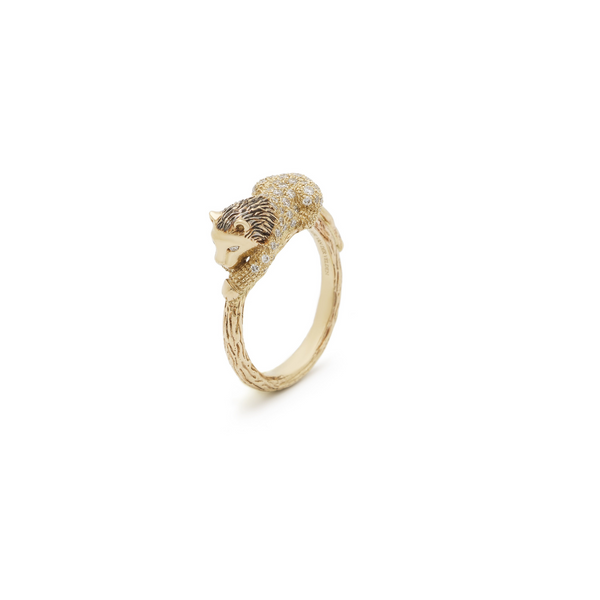 Lion Stackable Ring Diamond