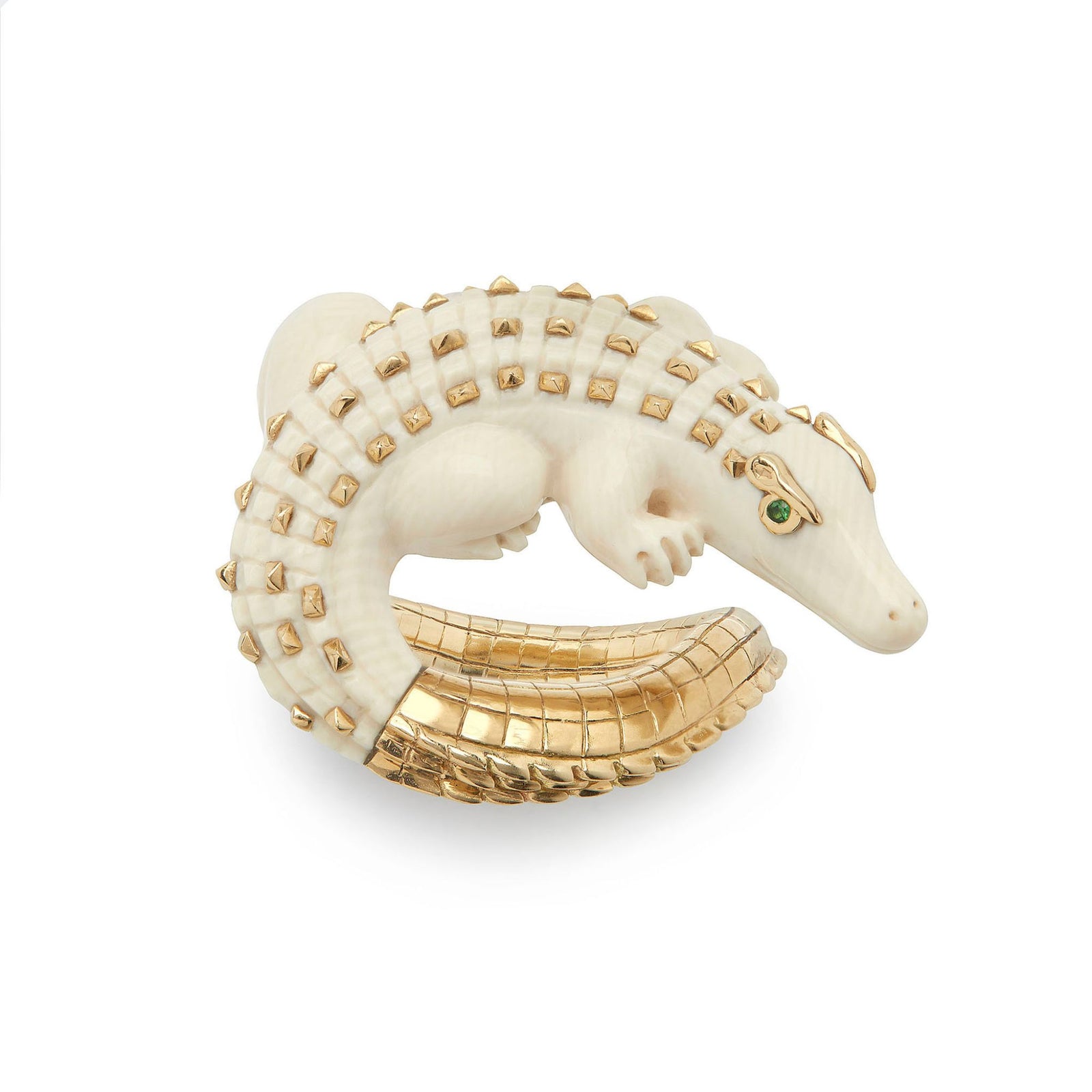 Bibi van der Velden Alligator Mammoth Twist Ring