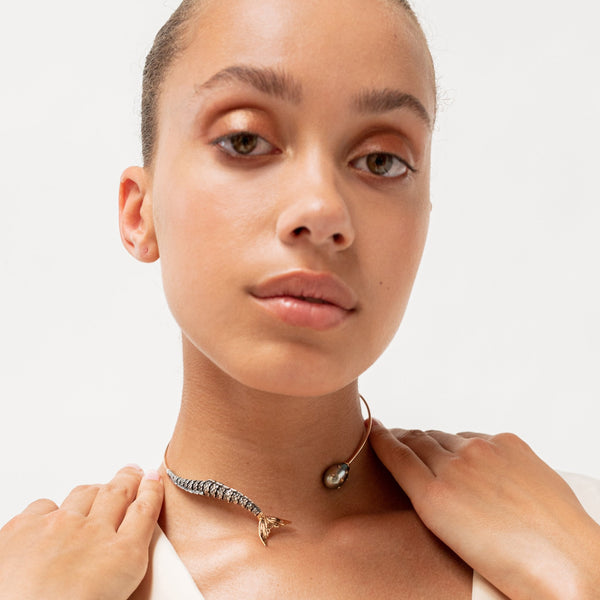 Mermaid Choker Necklace Necklaces Bibi van der Velden