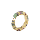 Millipede Eternity Ring ‚Äì Coloured Stones Rings Bibi van der Velden