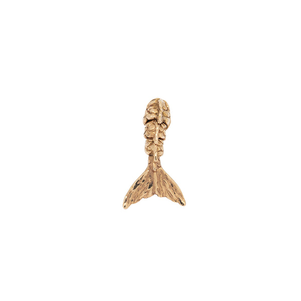 Mini Mermaid Tail Stud Rose Gold Earrings Bibi van der Velden