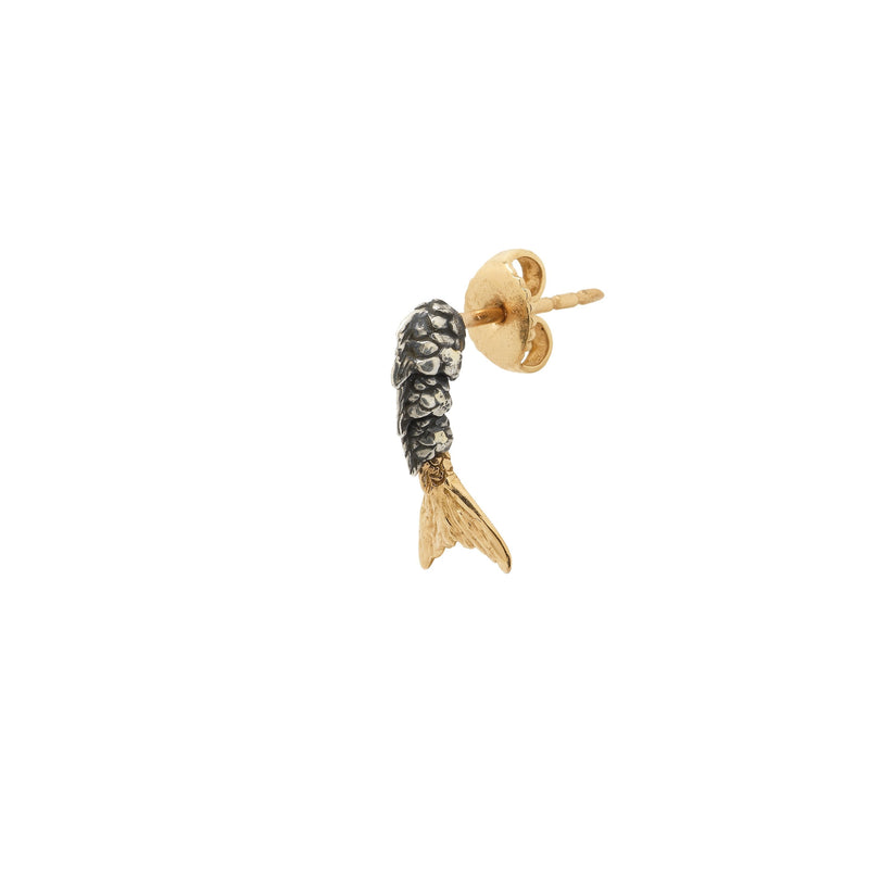 Mini Mermaid Tail Stud Earrings Bibi van der Velden
