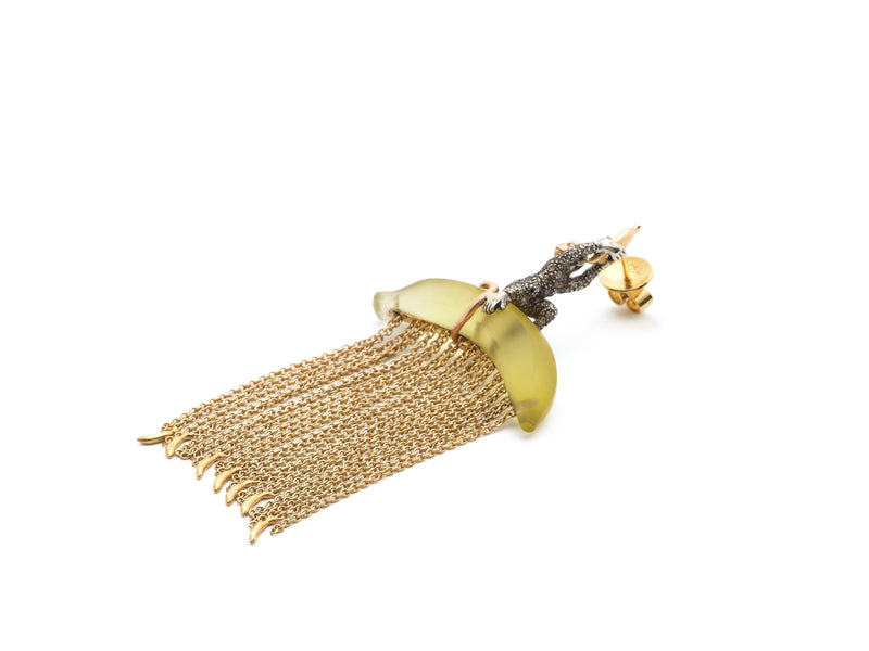 Big monkey chain earrings Bibi van der Velden | Fine Jewellery