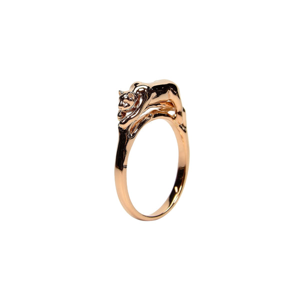 Panther Stackable Ring Rose Gold Rings Bibi van der Velden