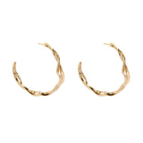 Smoke-Ring Hoop Earrings