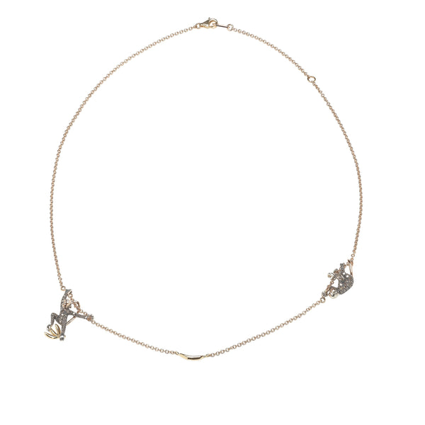 Two Monkey Chain Necklace Necklaces Bibi van der Velden