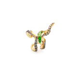 Spark Ear Hugger - Green Earrings Bibi van der Velden