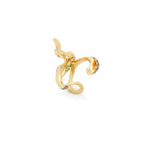 Spark Ear Hugger - Green Earrings Bibi van der Velden