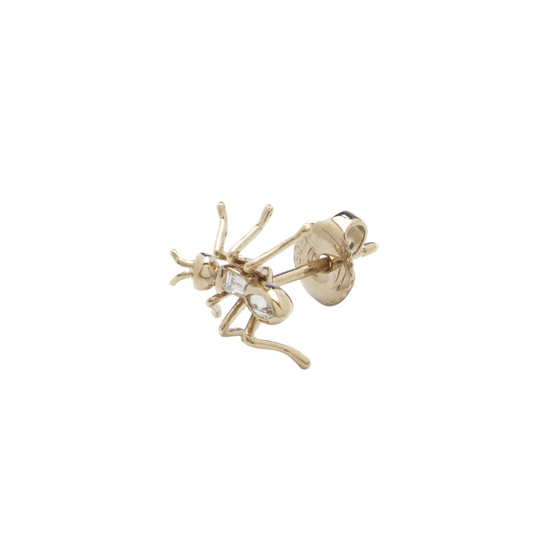 Ant Stud Earring Diamond ‚Äì White Gold Earrings Bibi van der Velden