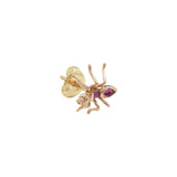 Ant Stud Earring Pink ‚Äì Rose Gold Earrings Bibi van der Velden