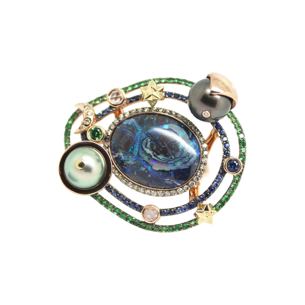 Galaxy Opal Cocktail Ring Rings Bibi van der Velden