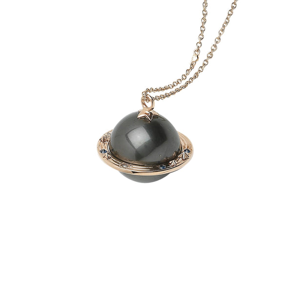 Big Galaxy Planet Necklace Necklaces Bibi van der Velden