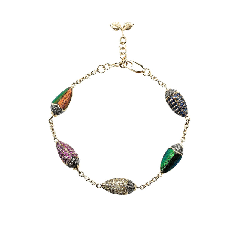 100% Authentic Alexis Bittar Lucite, Labradorite, Crystal Scarab Bracelet  $495 - Verlovingsringen