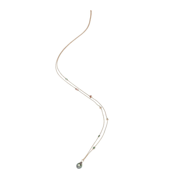 Drop Pearl Necklace Necklaces Bibi van der Velden