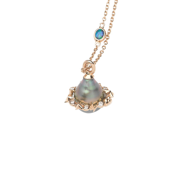 Galaxy Orb Necklace with Stars Necklaces Bibi van der Velden