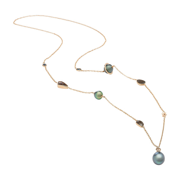 Galaxy Pearl Necklace Necklaces Bibi van der Velden
