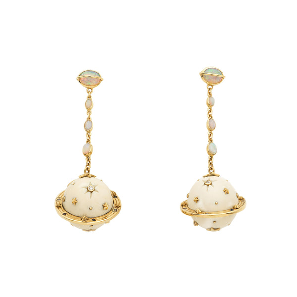 Mammoth Galaxy Saturn Earrings Earrings Bibi van der Velden
