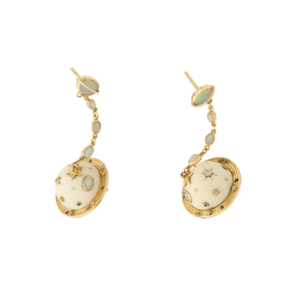 Mammoth Galaxy Saturn Earrings Earrings Bibi van der Velden