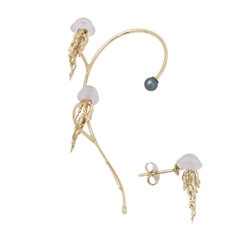 Jellyfish Ear Cuff Earrings Bibi van der Velden
