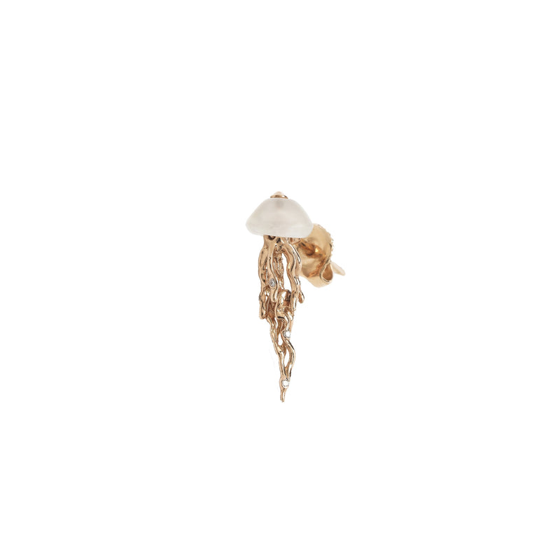 Jellyfish Stud Earring Rose Gold Earrings Bibi van der Velden