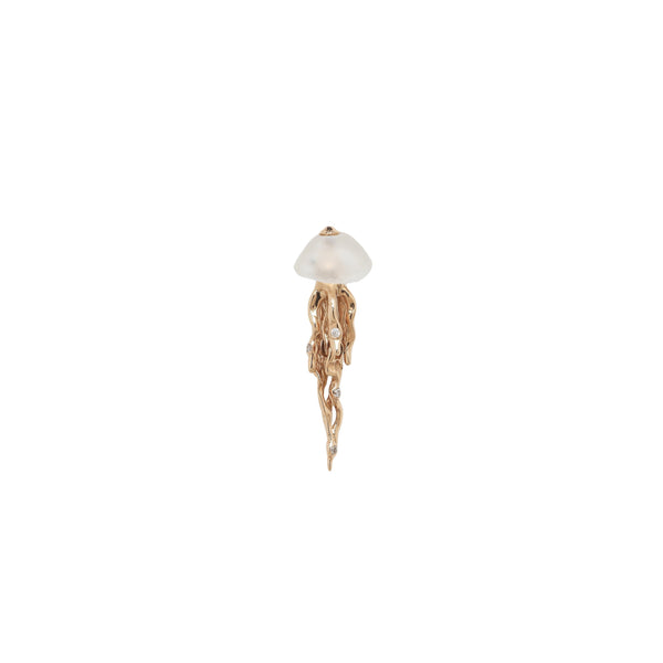 Jellyfish Stud Earring Rose Gold Earrings Bibi van der Velden