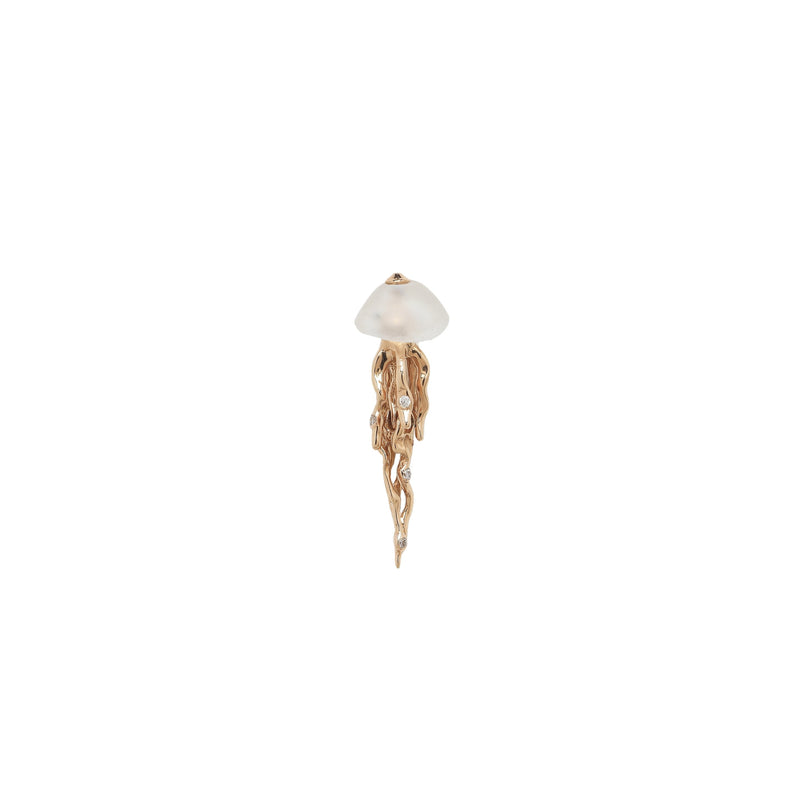 Jellyfish Stud Earring Rose Gold Earrings Bibi van der Velden