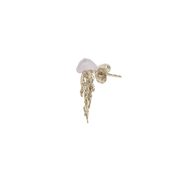 Jellyfish Stud White Gold Earrings Bibi van der Velden