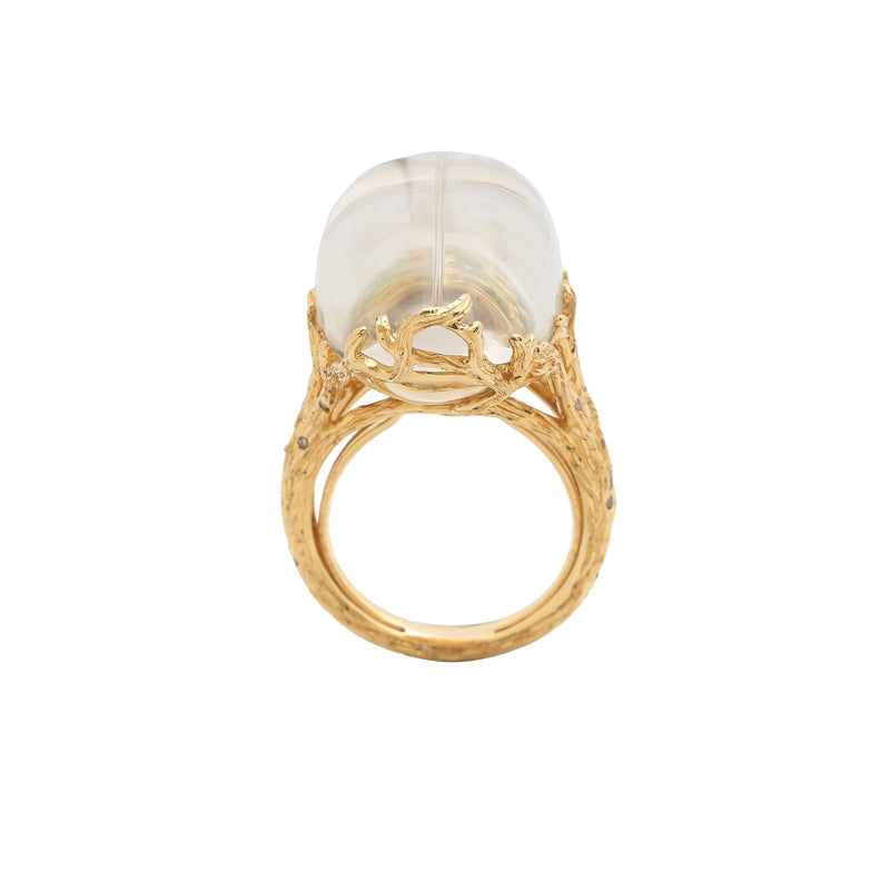 Scarab Quartz Ring Through the Looking Glass Rings Bibi van der Velden