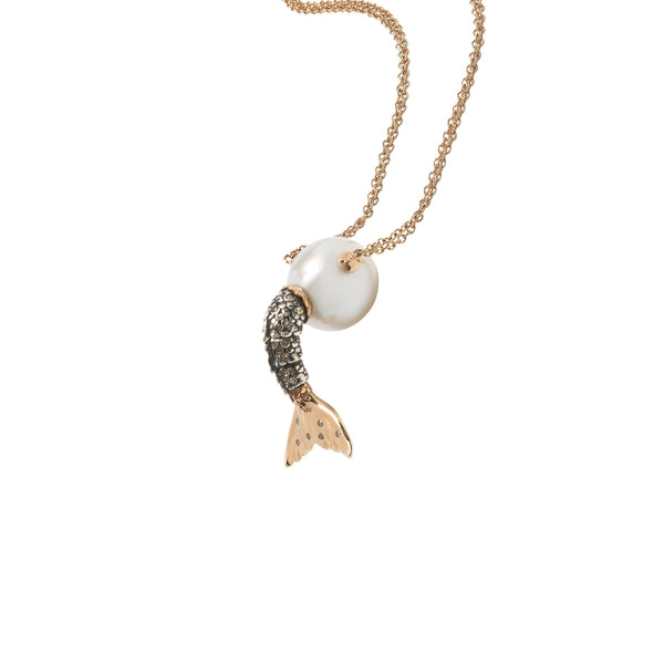 Mermaid Pearl Necklace Necklaces Bibi van der Velden